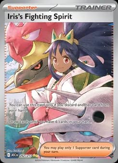 Iris's Fighting Spirit card in English