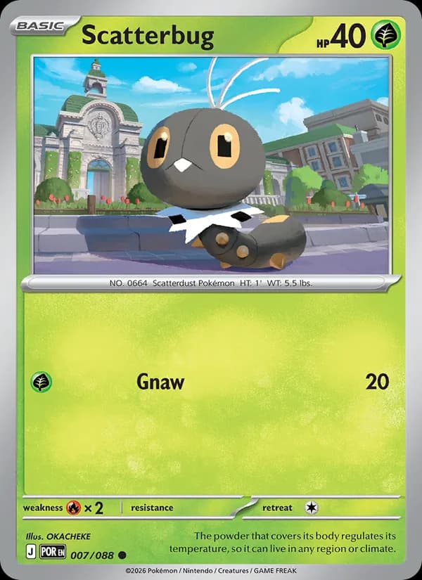 Scatterbug card in English