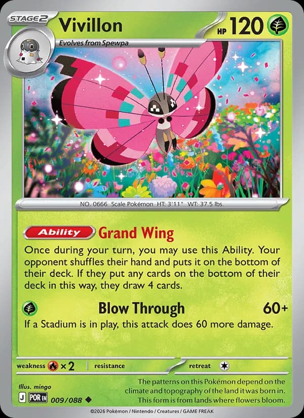 Vivillon card in English