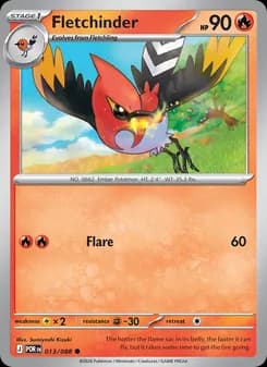 Fletchinder card in English