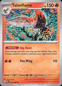 Talonflame card in English
