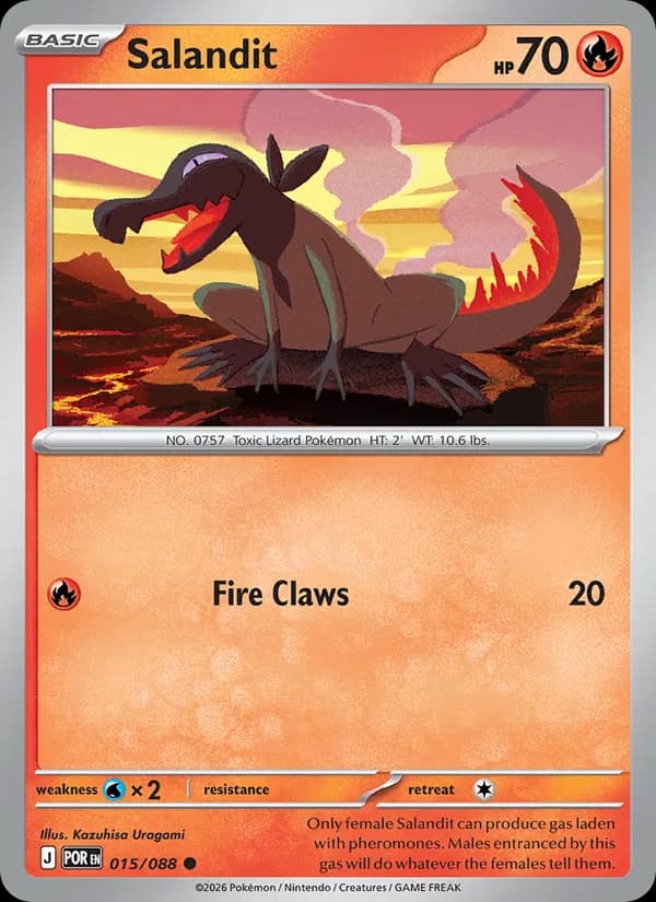 Salandit card in English