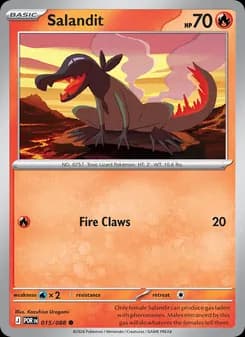 Salandit card in English