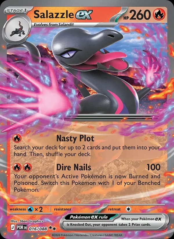 Salazzle ex card in English