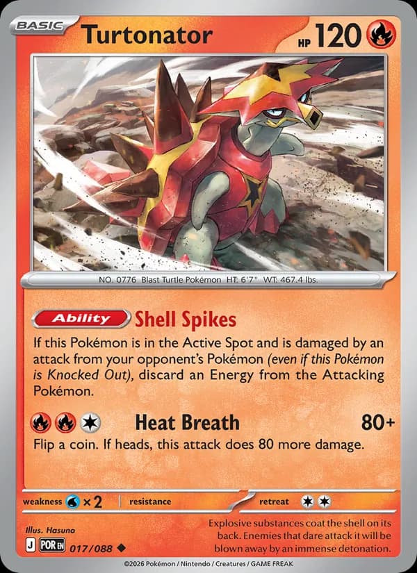 Turtonator card in English
