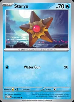Staryu card in English