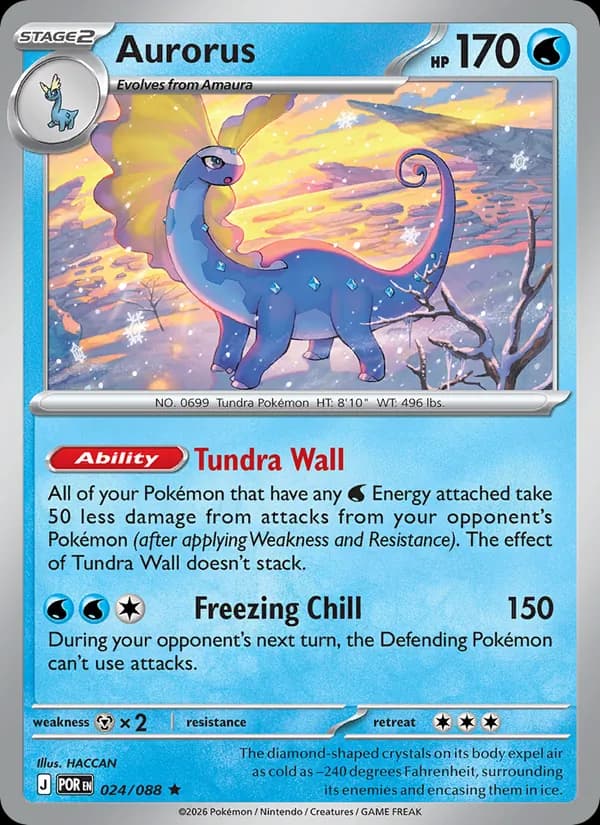 Aurorus card in English