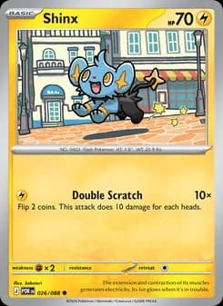 Shinx card in English