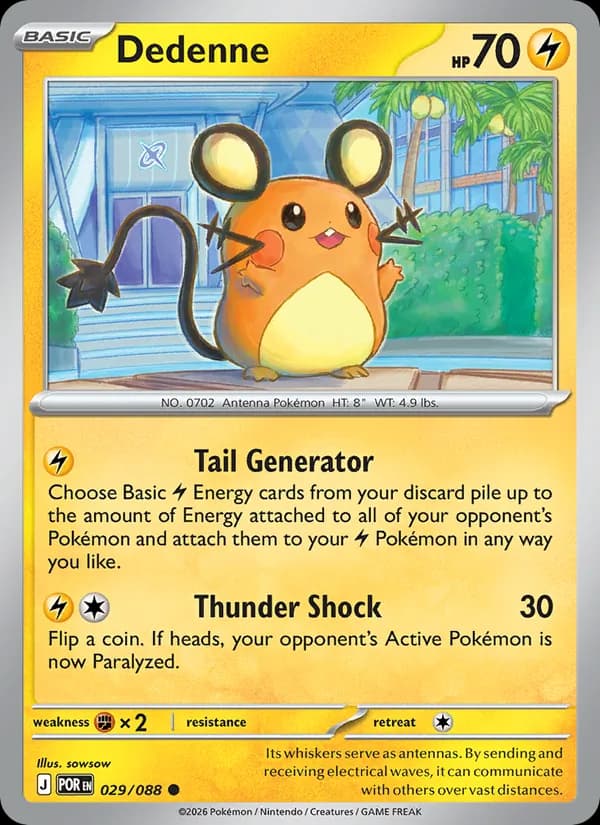 Dedenne card in English