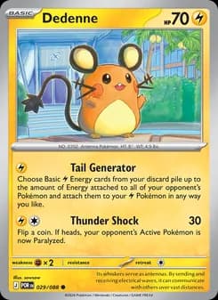 Dedenne card in English
