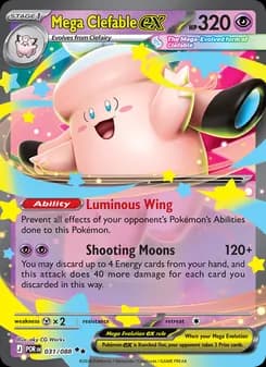 Mega Clefable ex card in English