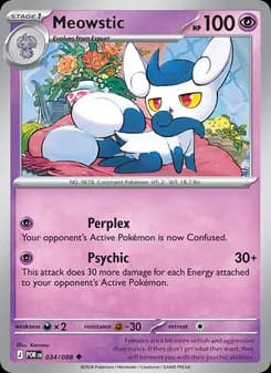 Meowstic card in English