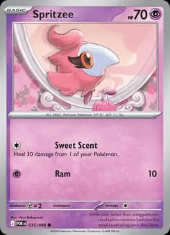 Spritzee card in English