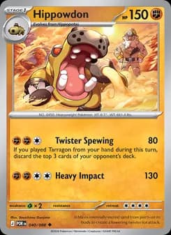 Hippowdon card in English