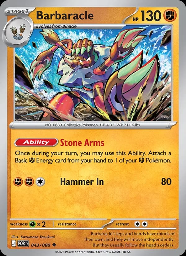 Barbaracle card in English