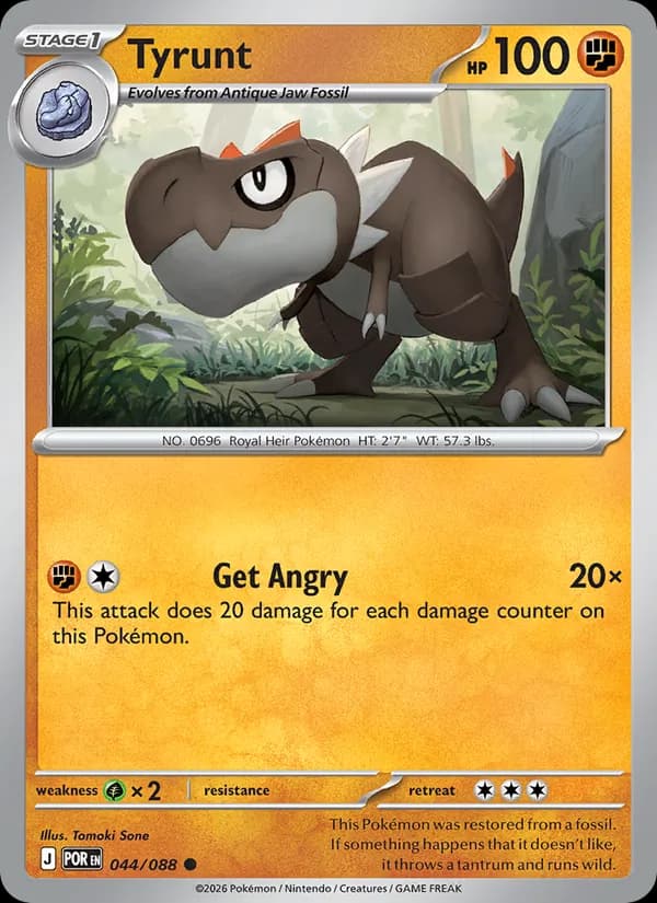 Tyrunt card in English