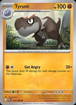 Tyrunt card in English