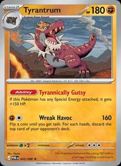 Tyrantrum card in English