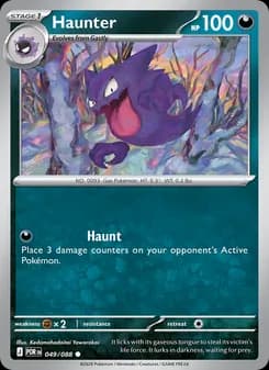Haunter card in English