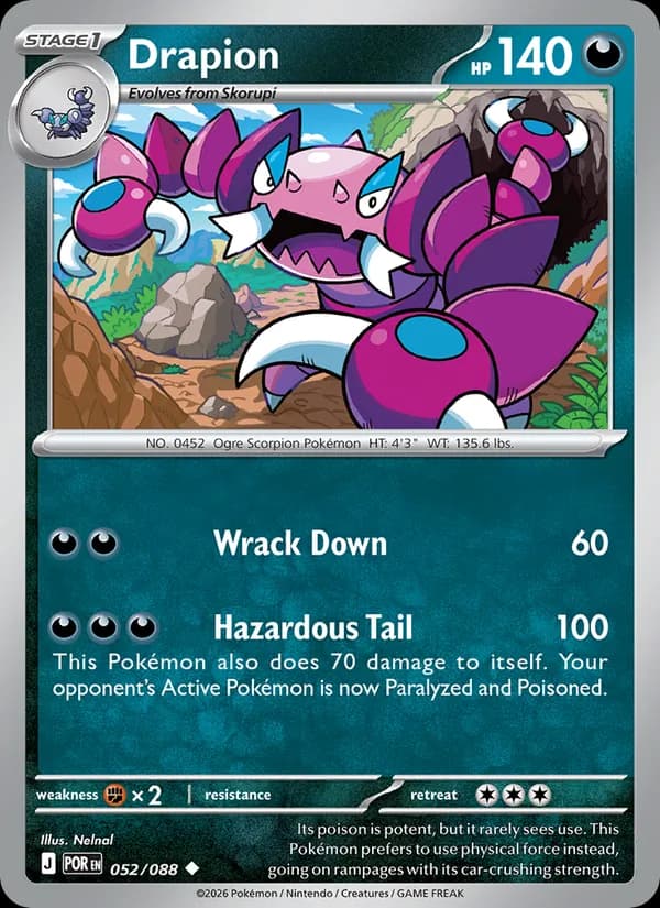 Drapion card in English