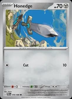 Honedge card in English