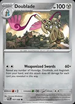 Doublade card in English