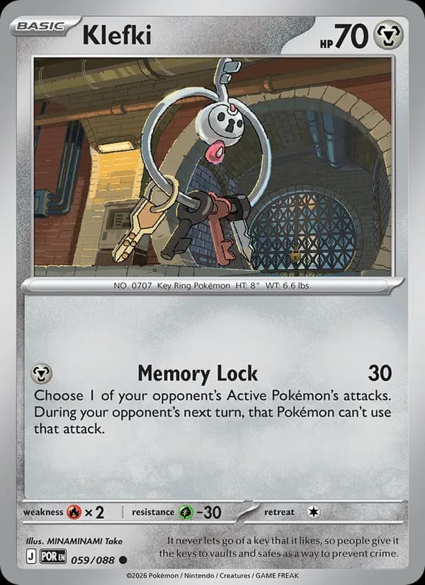 Klefki card in English