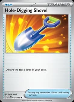 Hole-Digging Shovel card in English