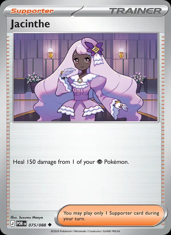 Jacinthe card in English
