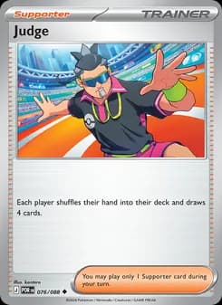 Judge card in English