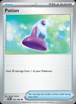 Potion card in English