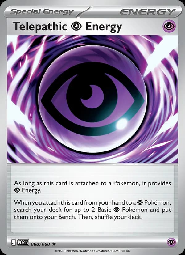 Telepathic Psychic Energy card in English