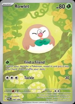 Rowlet card in English