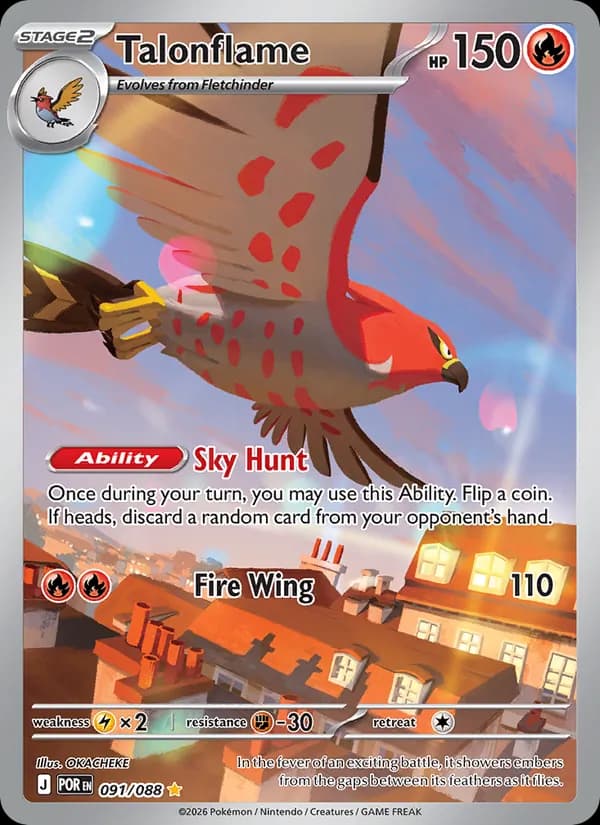 Talonflame card in English