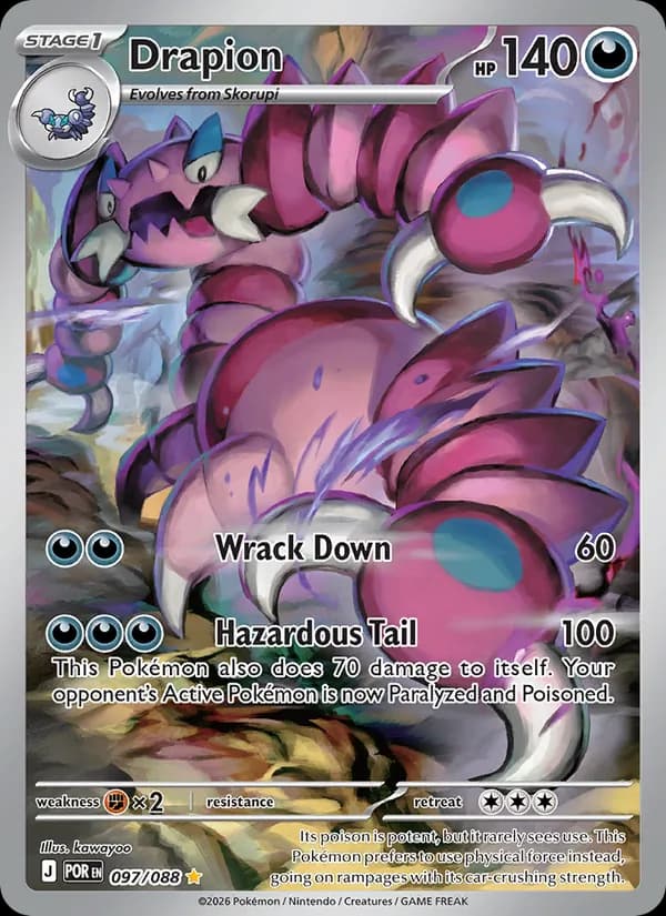 Drapion card in English
