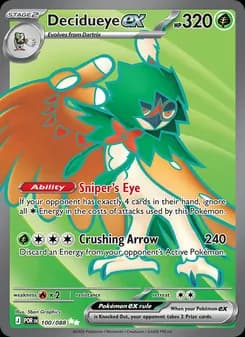 Decidueye ex card in English
