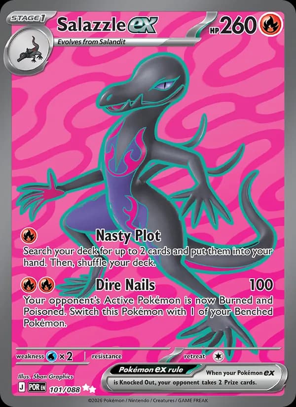 Salazzle ex card in English