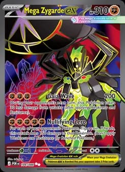 Mega Zygarde ex card in English