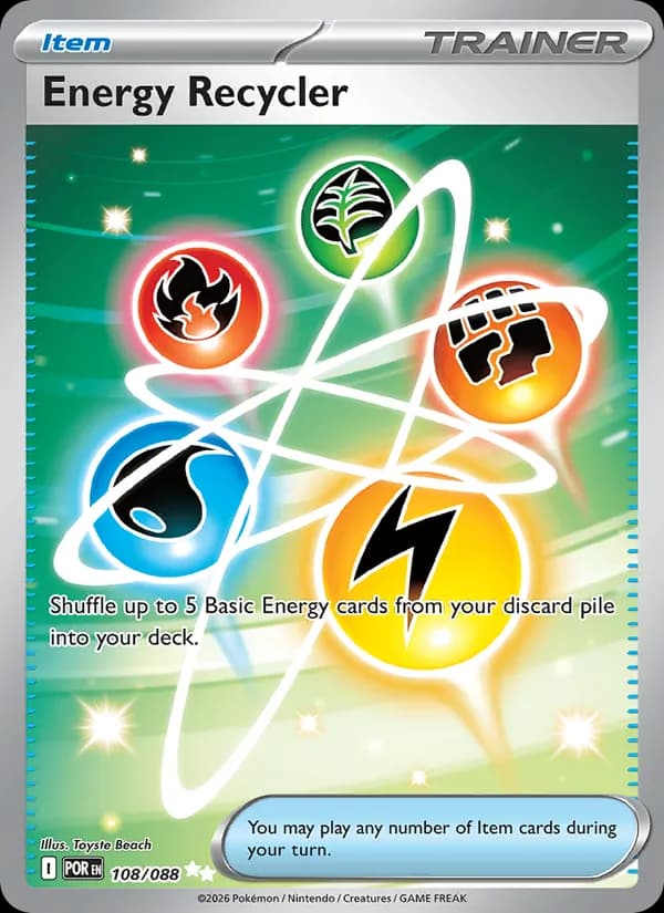 Energy Recycler card in English