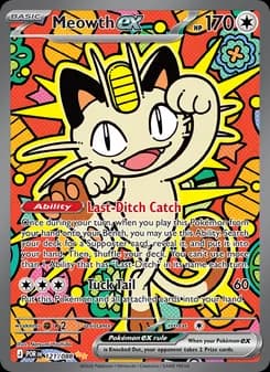 Meowth ex card in English