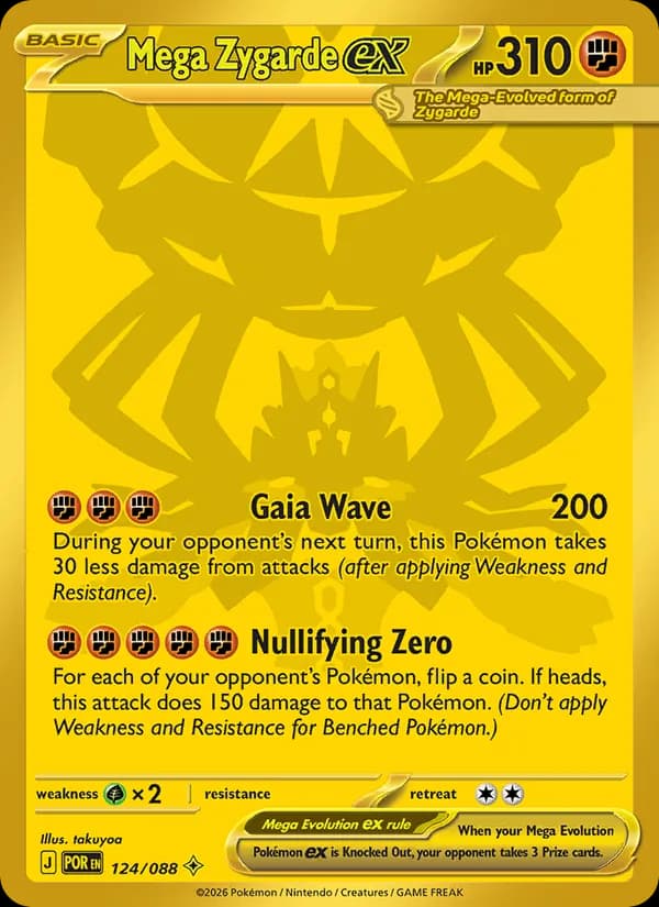 Mega Zygarde ex card in English