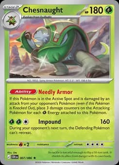 Chesnaught card in English