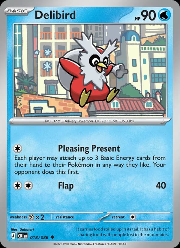 Delibird card in English