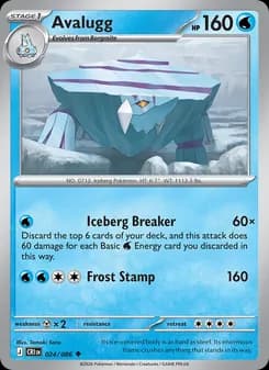 Avalugg card in English