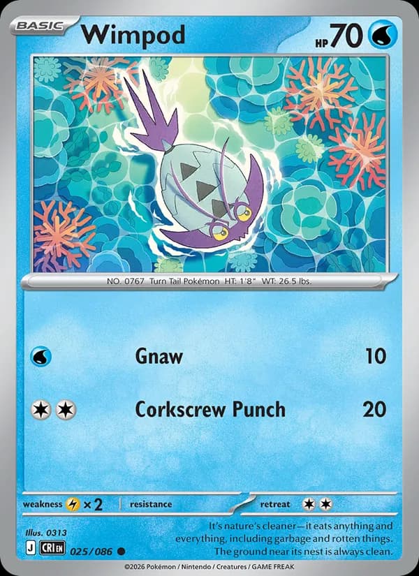Wimpod card in English