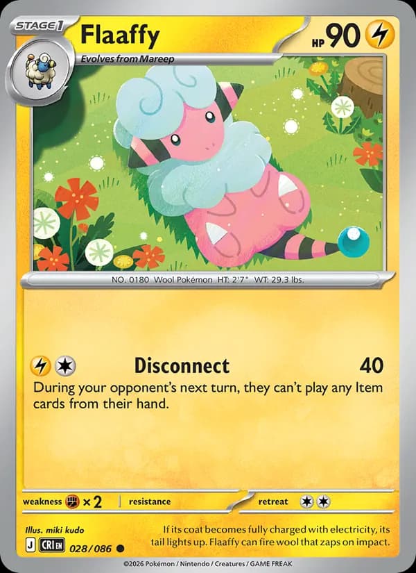 Flaaffy card in English
