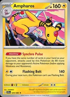 Ampharos card in English