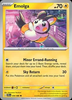 Emolga card in English