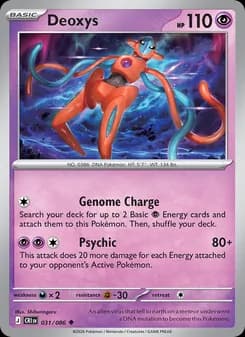 Deoxys card in English