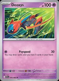 Deoxys card in English